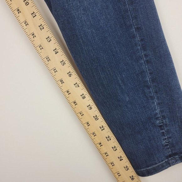 Dish Denim Jeans Women W33 L28 Blue High Rise Skinny Medium Wash Stretch Zip - Picture 11 of 16